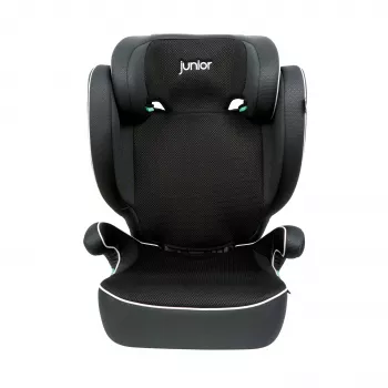 Petex Basic 1500 Child Booster Seat Black HDPE ECE R129 i-Size 100-150 cm Forward-facing