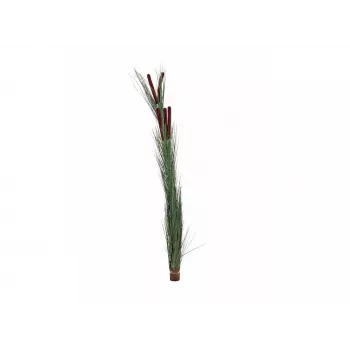 EUROPALMS Artificial Reed Grass with Spikes, Dark Green, 152cm 82505854