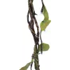 EUROPALMS Peat Myrtle Garland with LEDs, White, 180 cm 83330308