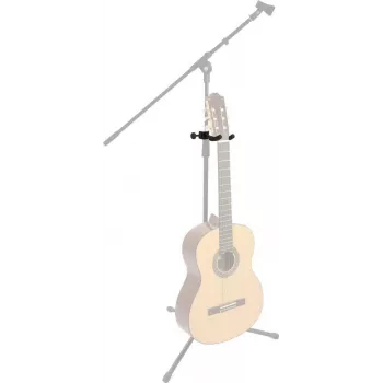 DIMAVERY Guitar Holder Adapter for Microphone Stand, Black 26348028