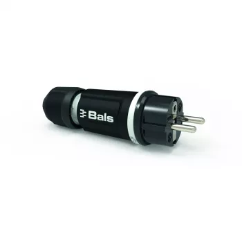BALS 7371-1 Schuko Plug 16A 3p 250V IP54 Black Rubber