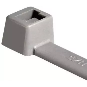 HellermannTyton 116-01818 Grey Polyamide Cable Ties, 100 mm x 2.5 mm, 22 mm Bundle, 100-Pack