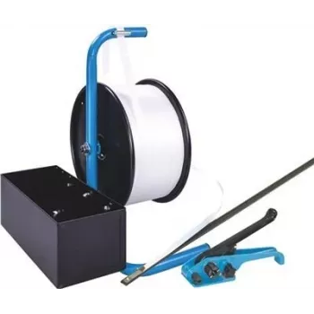 Banholzer&Wenz Polyester Strapping Set with Portable Dispenser, 16 mm x 850 m, 1000 Closures (17050)