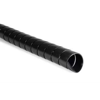 HellermannTyton SPF-35-PP-BK Spiral Wrap, Polypropylene, Black, 30-200 mm Bundle, 25 m 162-20350