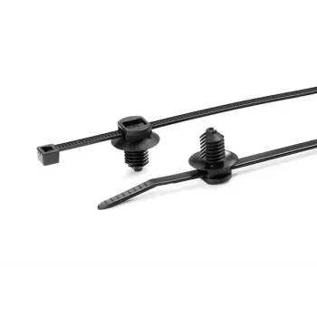 HellermannTyton T30LFT6LG Black Polyamide Cable Tie 150mm x 3.6mm, 500-Pack 150-31097