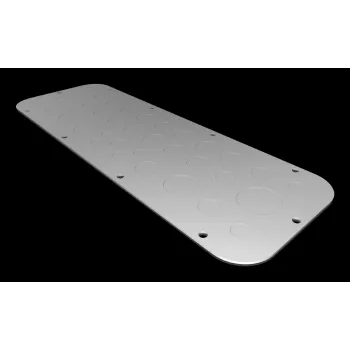 Rittal AX Flange Plate Size 3, Sheet Steel, Galvanised, 125 x 50 mm 2573100