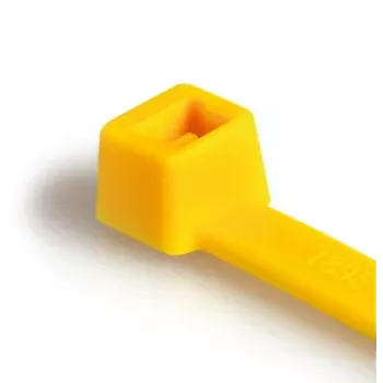 HellermannTyton T80L Cable Tie 390mm x 4.6mm Yellow 100-Pack 116-05414