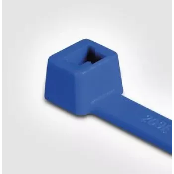 HellermannTyton T80L Standard Cable Tie, 390 x 4.6 mm, PA66, Blue, 100 Pieces 116-05416