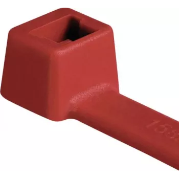 HellermannTyton T80R-N66-RD-C1 Standard Cable Tie, 210 mm x 4.6 mm, Red, 100 Pieces 116-08012
