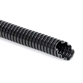 HellermannTyton HG-SW11 PA6 BK 50 Protective Sleeve, 8.5 mm Nominal Diameter, Black, 50 m