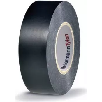 HellermannTyton HTAPE-FLEX15-25x25-PVC-BK Electrical Insulation Tape, PVC, Black, 25 mm x 25 m, 0.15 mm Thick 710-00137