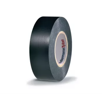 HellermannTyton HTAPE-FLEX1000+ Black PVC Electrical Insulation Tape, 19 mm x 20 m, 105 °C, RoHS 710-00602