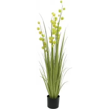 EUROPALMS Pompom Grass Artificial Plant, 122 cm, Green 82500136