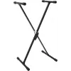 Dimavery SVT-1 Keyboard Stand X-Frame Clamp Lock Height Adjustable 20 kg Load Capacity Black