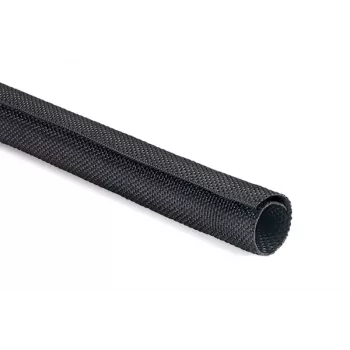 HellermannTyton Helagaine Twist-In Braided Cable Sleeve, 25-29 mm Bundle Diameter, 2 m, Black 170-01016
