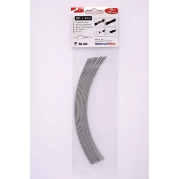 HELLERMANNTYTON Heat Shrink Tubing Set HIS-3 3:1, 70 Pieces, Various Sizes, Black/Red 308-30162
