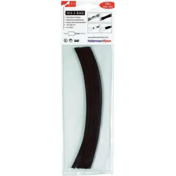 HELLERMANNTYTON HIS-3 Heat Shrink Tubing Set, 3:1 Ratio, 120 Pieces, Various Colours and Sizes 308-30312