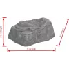 EUROPALMS Decorative Rock Diamond, Fiberglass, Natural Stone Look, 50x40x30cm 83313233