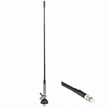 MIDLAND Albrecht CB Radio Antenna T-27 with FME, 60 cm, 26-28 MHz, 100 W PEP, 50 Ohm 67110.01