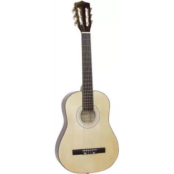Dimavery AC-303 Classical Guitar 1/2 Size Natural, Okoume Neck, Lime Top, 535 mm Scale