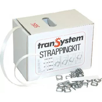 Banholzer&Wenz Polyester Strapping Set 16 mm x 200 m with 80 Closures 17041