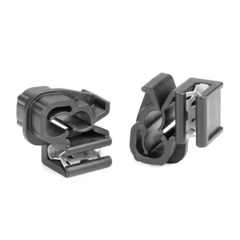 HellermannTyton EdgeClip EC1-3SV-DHC6-7 Cable Tie Mount, Black, 100 Pieces 151-04455