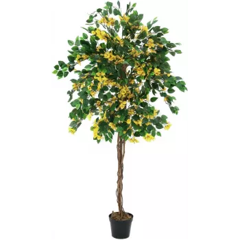EUROPALMS Bougainvillea Artificial Plant, Yellow, 180 cm 82507081