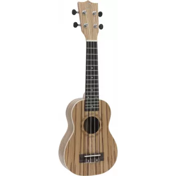 DIMAVERY UK-400 Soprano Ukulele Zebrawood 26255831