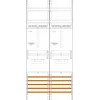 F-Tronic Z21B 2-Field Meter Panel, 1050mm Height, 2-3 HZ, eHZ Compatible, 5-Pole Busbar, 63A 7141303