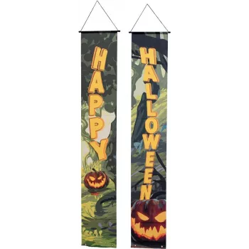 EUROPALMS Halloween Banner, Ghost Forest, 2-Piece Set, 30x180cm (80164207)