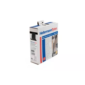 HellermannTyton HIS-3 Heat Shrink Tubing 3:1, 3.0 mm, Black, 10 m 308-10300