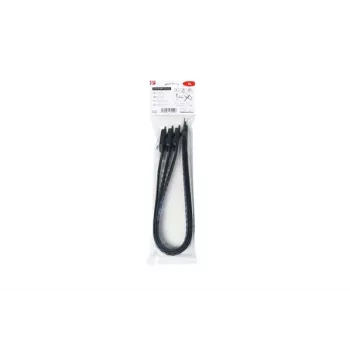 HellermannTyton SOFTFIX-XL Reusable Cable Tie 580mm x 28mm Black 3-Pack 115-28590