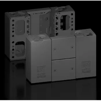 Rittal VX 8660020 Base Corner Piece with Front/Rear Cover, 200 mm Height