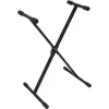 DIMAVERY SL-2EU Keyboard Stand X-Style, Height-Adjustable, Folding, Black 26702069