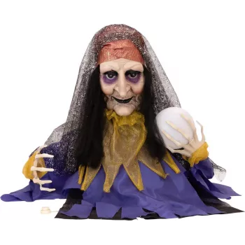 EUROPALMS Halloween Animated Fortune Teller Figure, 50cm 83316113