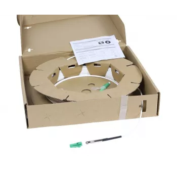 SYNERGY21 S218216 90m LC/APC to LC/APC OS2 Singlemode Fibre Patch Cable, 9/125µm, G.657.A2, 2.2mm, Pulling Aid