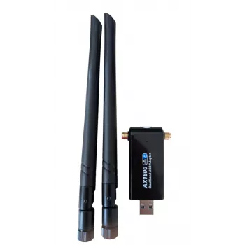 ALLNET Wireless AX 1800Mbit USB 3.0 Wi-Fi Stick Dongle ALL-WA1800AX-EXT with External Antennas
