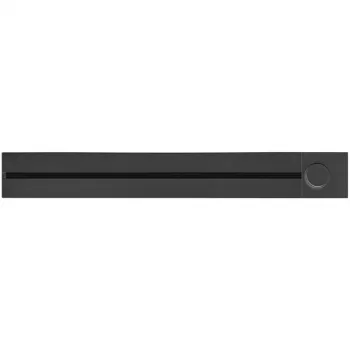 SYNERGY21 MODULRAIL 600mm power strip with switch, 3 Schuko sockets, black S21-MR005