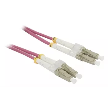 SYNERGY21 S216280 60m OM4 LC-LC duplex multimode fibre optic patch cable, violet