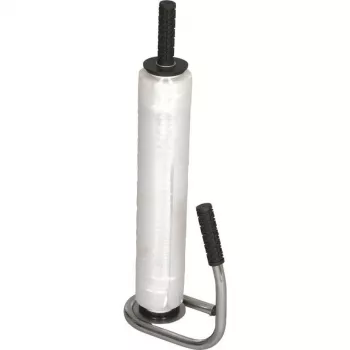 Banholzer&Wenz Professional Chrome Stretch Film Dispenser with Locking Brake 13598