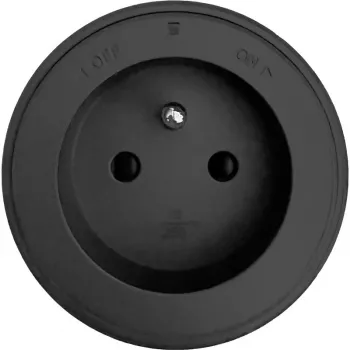 SYNERGY21 MODULRAIL Type E+ socket module black 16A 250V (S21-MR018)