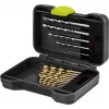 Goobay 17-Piece Metal and Masonry Drill Bit Set with Screwdriver Bits in Robust Case 77848