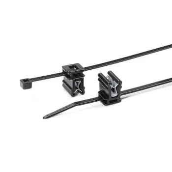 HellermannTyton T30REC4A-PA66HS/PA66HIRHS-BK Black Heat-Stabilised Impact-Resistant Cable Tie 150x3.5mm, 500-Pack 150-76090