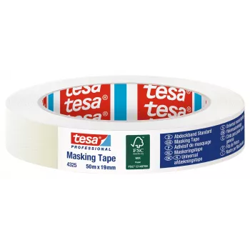 TESA 4325 Masking Tape 19 mm x 50 m White 04325-00000-01