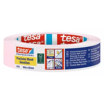 tesa 4333 Precision Mask Light Pink Masking Tape 50 m x 25 mm 04333-00018-02