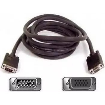 SYNERGY21 S215246 VGA gender changer adapter plug to socket, gold-plated, black