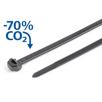 HellermannTyton S50ROS-PP-BK cable tie 200mm x 4.9mm black PP chemical-resistant (1000-pack) 118-00270