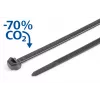 HellermannTyton S50ROS-PP-BK reusable cable tie, 200 x 4.9 mm, slip-resistant, polypropylene, black, 100 pieces 118-00272