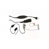 MIDLAND Albrecht AE 31-PT07 In-Ear Mono Headset with Boom Microphone and PTT, Wired, 2-Pin Connection, Black 41990