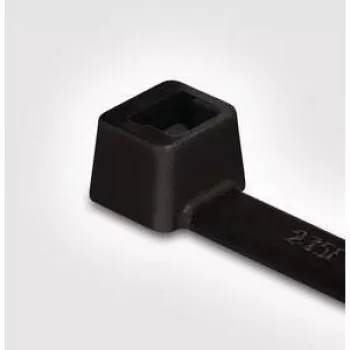 HellermannTyton T18I-HS-BK-C1 Heat-Stabilised Polyamide Cable Tie, 100 x 2.5 mm, Black, 100 pcs